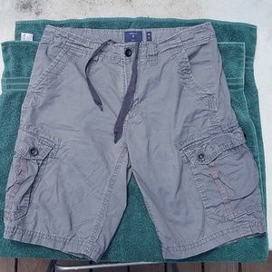 Union Flat Front Cargo Shorts - Slate Gray Sz 33
